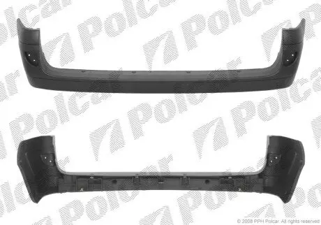 Бампер задний Polcar 606196