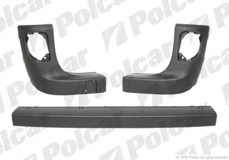 Накладка бампера левая+правая+средняя Polcar 606296-2