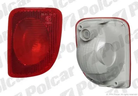 Противотуманная фара/светоотражатель задний Polcar 606298-E
