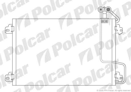 Радиатор кондиционера Polcar 6070K8C1S (фото 1)