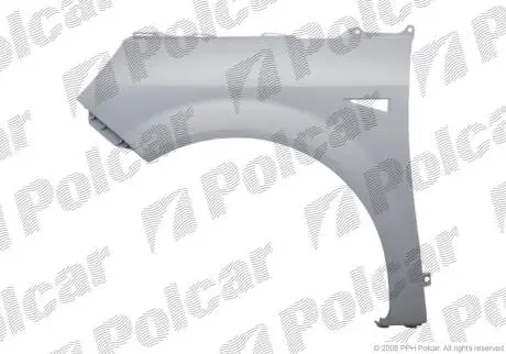 Крыло переднее правое RENAULT SCENIC, 03- Polcar 607102-1