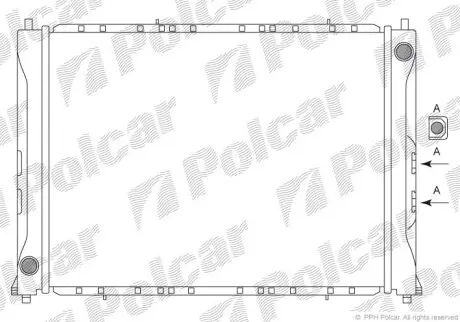 Радіатор охолодження Polcar 631908-2