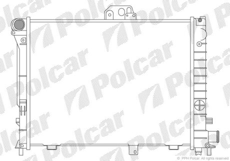 Радиатор охлаждения Polcar 652008-3