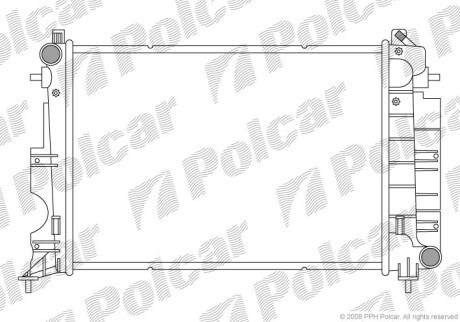 Радіатор охолодження Polcar 652008-7