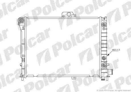 Радиатор охлаждения Polcar 652108-1