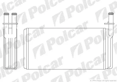Радіатор обігріву Polcar 6521N8-1