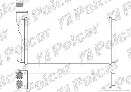 Радіатор обігріву Polcar 6521N8-2