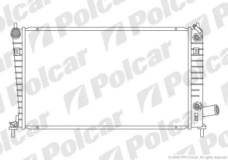 Радиатор охлаждения Polcar 652308-5