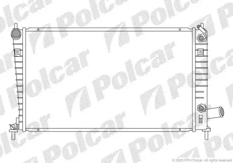 Радіатор охолодження Polcar 652308-5