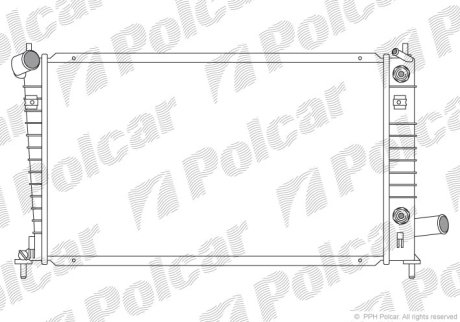 Радиатор охлаждения Polcar 652408-1