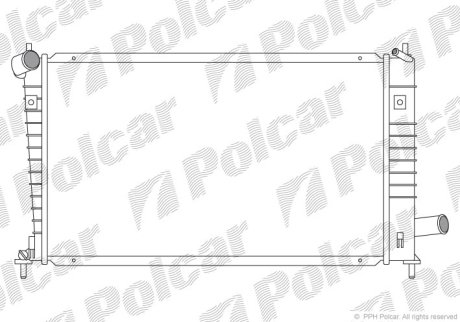 Радиатор охлаждения Polcar 652408-2