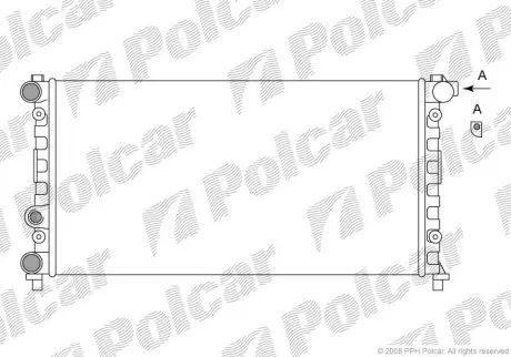 Радиатор охлаждения Polcar 671108A1