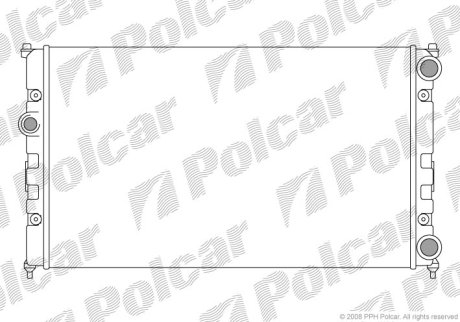 Радіатор охолодження Polcar 671308-3 (фото 1)