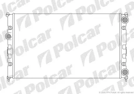 Радиатор охлаждения Polcar 671308-3