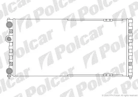 Радиатор охлаждения Polcar 671308-5
