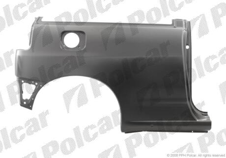 Крило заднє правий SEAT IBIZA 99-, 3-D Polcar 671484