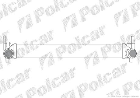 Радіатор повітря (Інтеркулер) Polcar 6732J81X (фото 1)