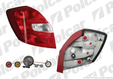 Ліхтар задній FABIA II, 03.07- Polcar 691588-E