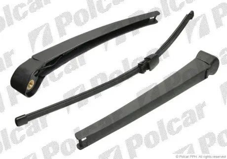 Щітка склоочисника задня з привідним важелем Flat 395mm Skoda Octavia A5 Polcar 6922RWT1