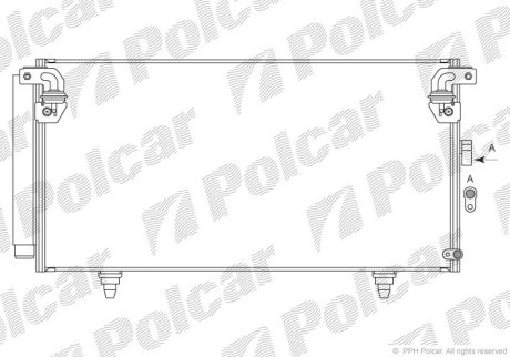 Радиатор кондиционера Polcar 7208K81K