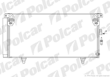 Радіатор кондиціонера Polcar 7208K82K (фото 1)