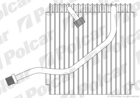 Испаритель кондиционера Polcar 7211P8-1