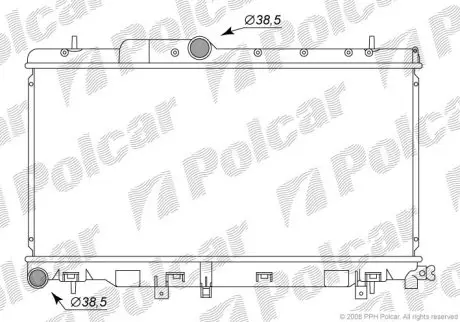 Радіатор охолодження Polcar 721208-2 (фото 1)