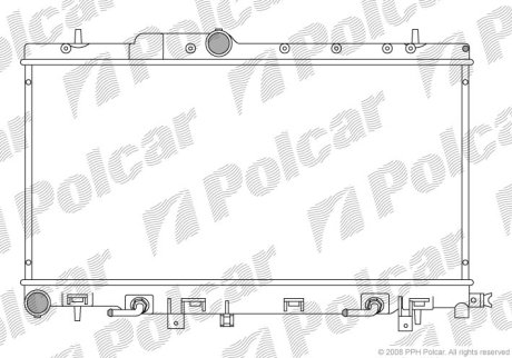 Радиатор охлаждения Polcar 721208-4