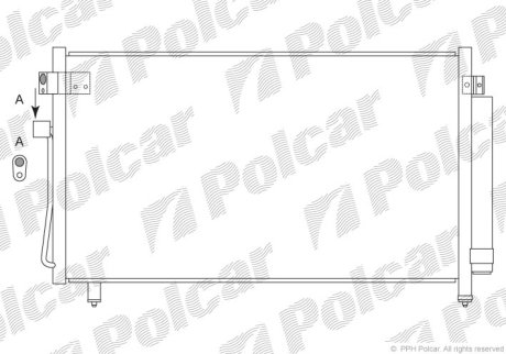 Радиатор кондиционера Polcar 7241K82K