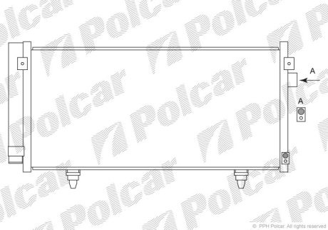 Радіатор кондиціонера Polcar 7242K81K