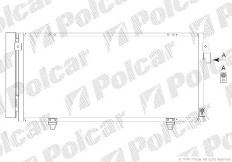 Радиатор кондиционера Polcar 7242K8C1 (фото 1)