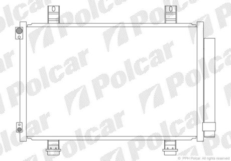 Радиатор кондиционера Polcar 7406K81K (фото 1)