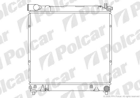 Радиатор охлаждения Polcar 740808-3