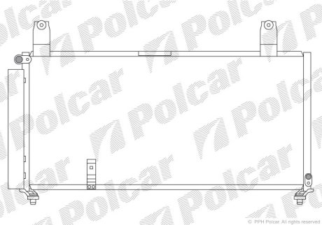 Радиатор кондиционера Polcar 7414K8C1