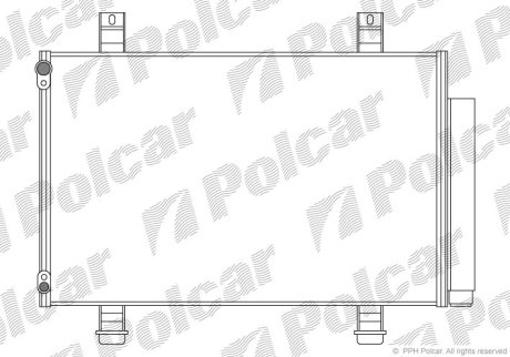 Радиатор кондиционера Polcar 7423K81K