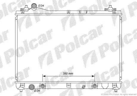 Радіатор охолодження Polcar 742608-2