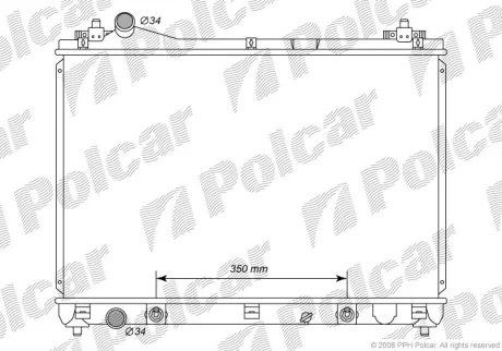 Радіатор охолодження GRAND VITARA II (JT, Polcar 7426082K