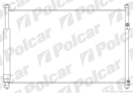 Радиатор кондиционера Polcar 7426K81K