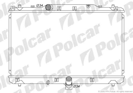 Радіатор охолодження Polcar 7435084K