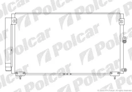 Радіатор кондиціонера Polcar 8010K8C1