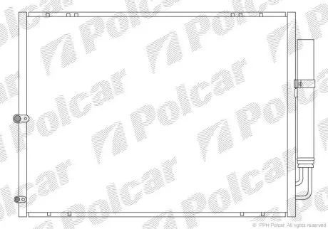 Радиатор кондиционера Polcar 8061K8C1
