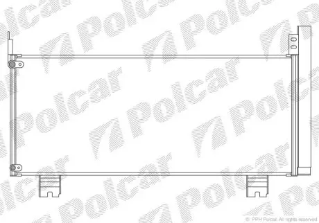 Радіатор кондиціонера Polcar 8062K81K