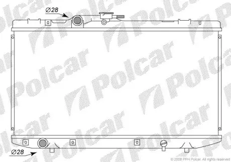Радіатор охолодження Polcar 810108-3