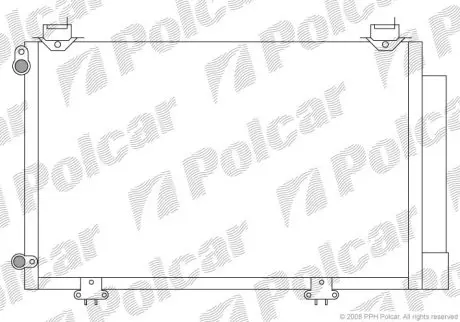 Радіатор кондиціонера Polcar 8103K8C1S