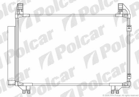 Радиатор кондиционера Polcar 8105K81K