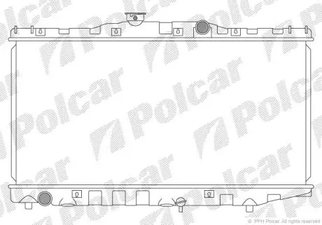 Радіатор охолодження Polcar 810708-1
