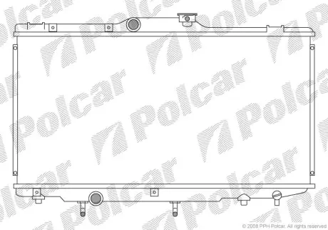Радіатор охолодження COROLLA 92-97 Polcar 811108-1