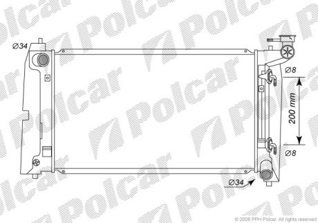 Радиатор охлаждения Polcar 811308-3