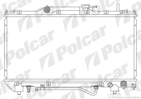 Радіатор охолодження CARINA E VI Sportswa Polcar 812208-4