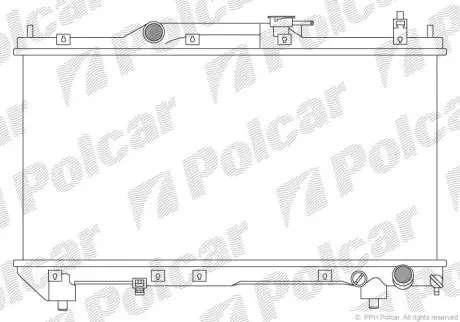 Радіатор охолодження Polcar 812308-3